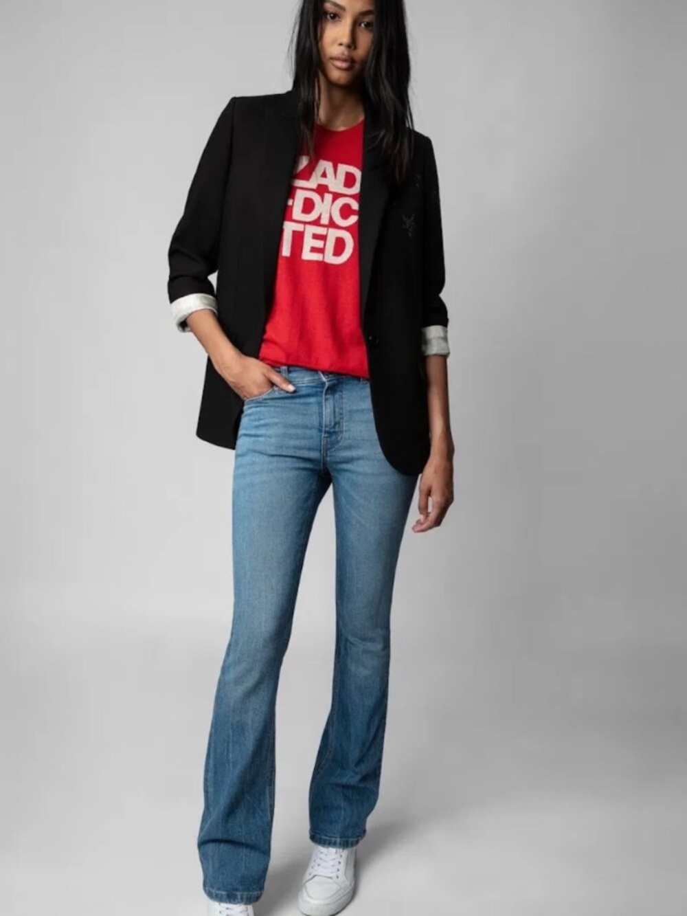 Cashmere Zadig & Voltaire short sleeve sweater. Ida Cashmere Jumper - Picture 5 of 8